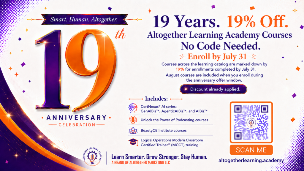 HOME Altogether Learning 19off LinkedIn Facebook 1024x576